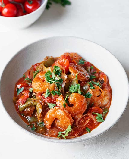 Shrimp Bake in Tomato Sauce