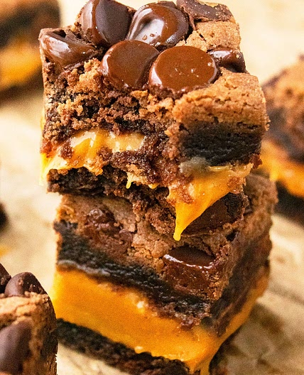 Easy Chocolate Caramel Brownies (Brownie Mix)