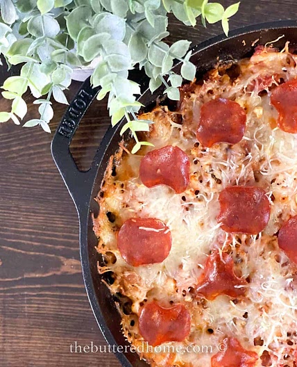 Low Carb Pepperoni Pizza Casserole