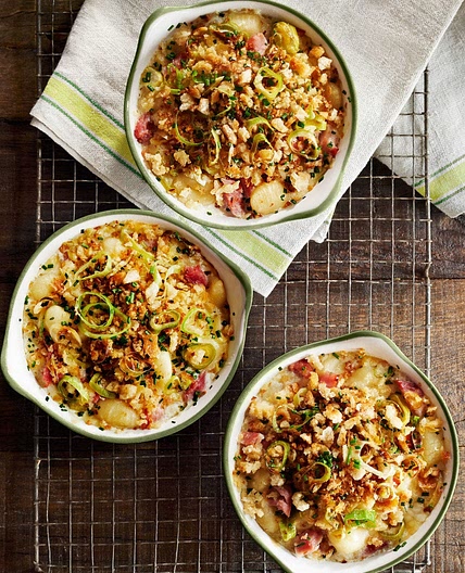 Ham-and-Leek Baked Gnocchi