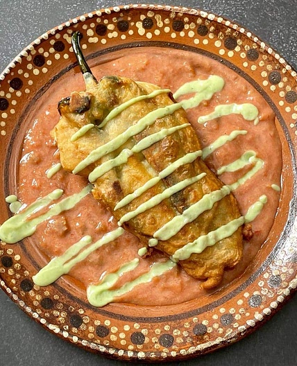 Vegan Chiles Rellenos