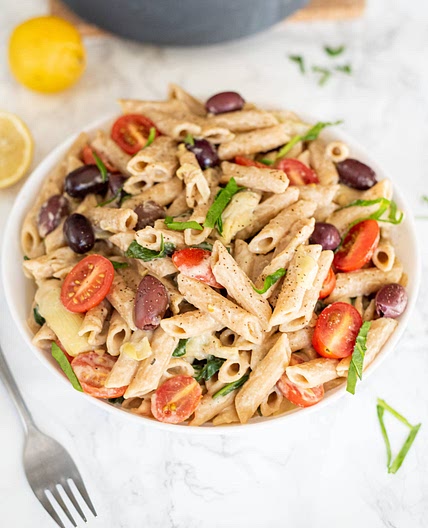 Creamy Vegan Hummus Pasta