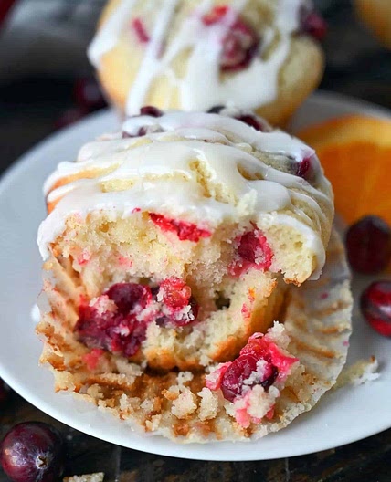Cranberry Orange Cream Cheese Muffins