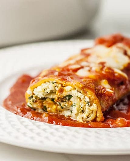 Skinny Lasagna Rolls