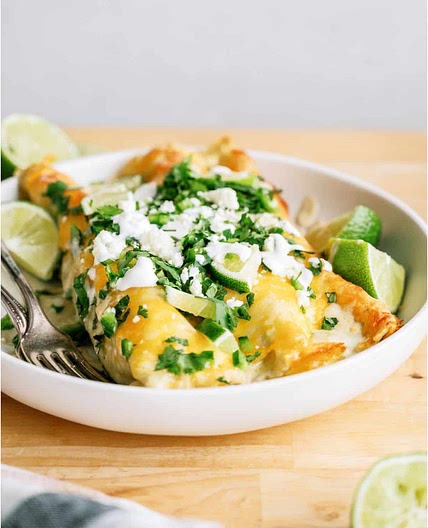 Honey Lime Chicken Enchiladas