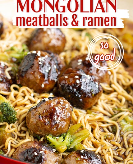 MONGOLIAN MEATBALLS RAMEN RECIPE