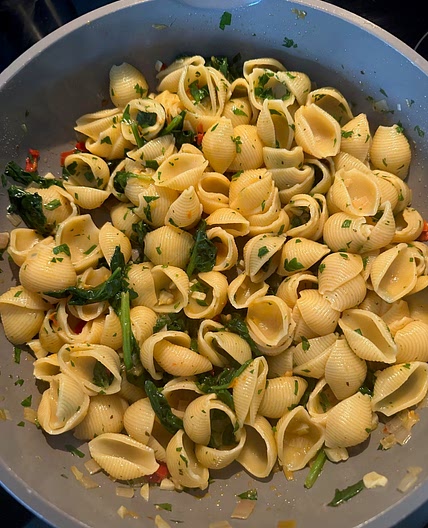 Calabrian Chili Spinach Pasta
