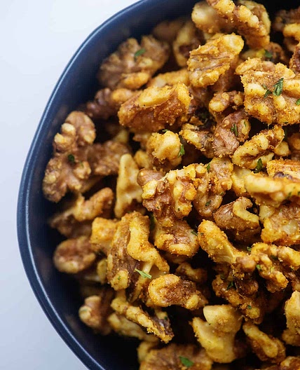 "Chex Mix" Roasted Walnuts