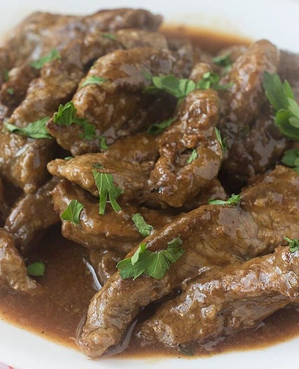 Quick Beef in Gravy