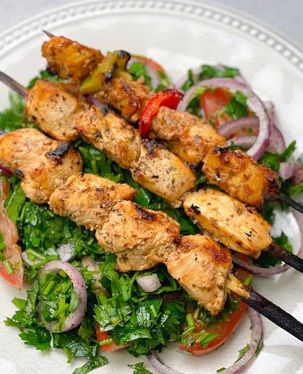 Shish Tawook Recipe – Lebanese Grilled Chicken Skewers