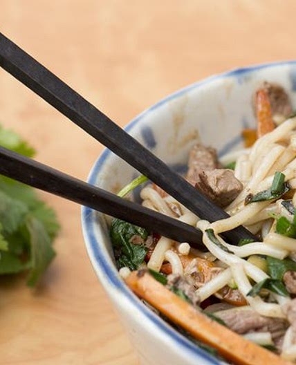 Stir-fried Beef with Oyster Sauce & Rice Noodles