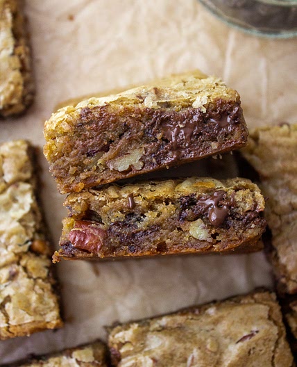 Coffee Chocolate Chip Blondies