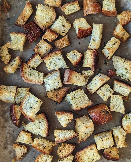 Rosemary croutons