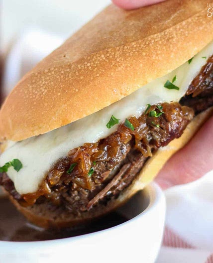 Slow Cooker French Dip Sandwiches