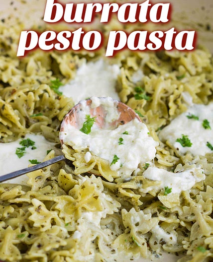 Burrata Basil Pesto Pasta