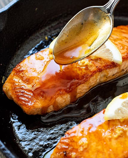 Bourbon Glazed Salmon Recipe