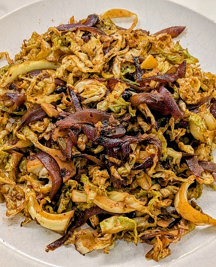 Black Bean Garlic Cabbage