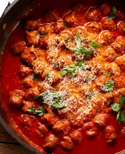 15 Minute Sausage Meatballs