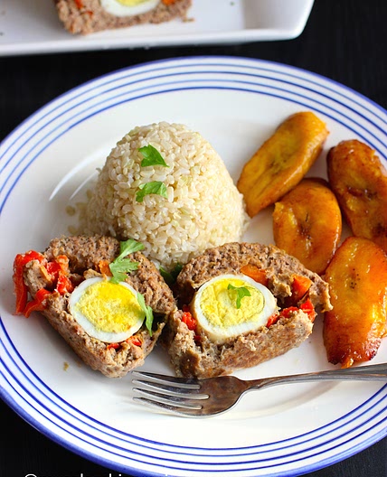 Colombian Style Stuffed Meatloaf (Albondigón Colombiano)