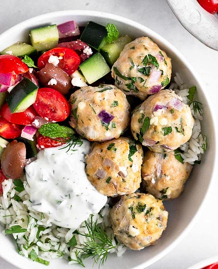 Greek Chicken Meatballs