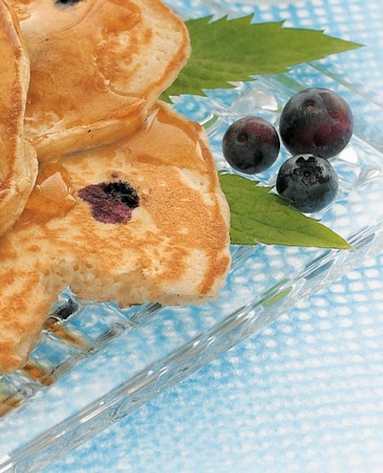 Golden Blueberry Pancakes