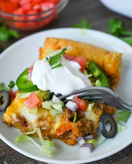 Taco Crescent Roll Bake