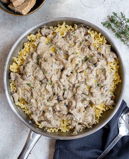 Vegan Mushroom Stroganoff