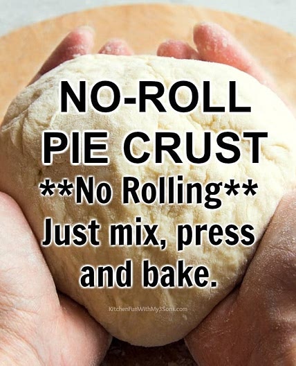 No Roll Pie Crust Recipe