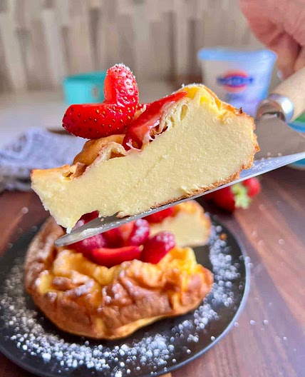 3 Ingredient Greek Yogurt Cake (No Sugar Added + Low Carb)