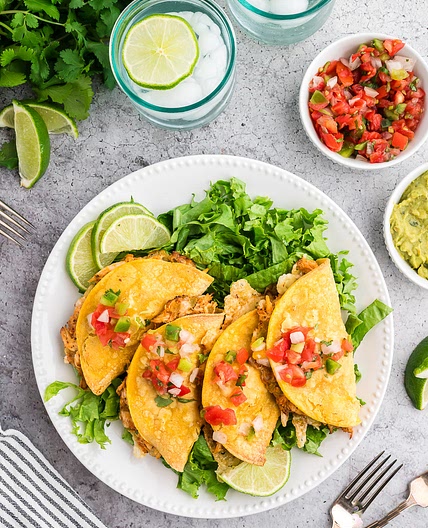 Easy Baked Chicken Tacos