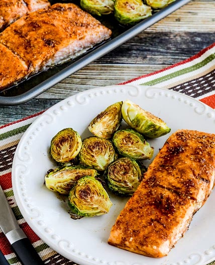Salmon with Brussels Sprouts Sheet Pan Meal