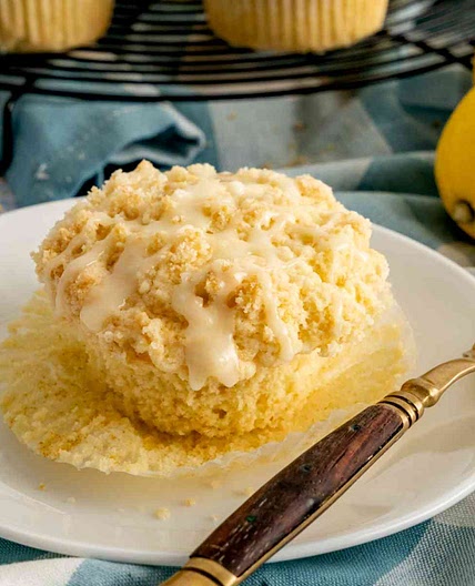 Lemon Muffins with Streusel Topping