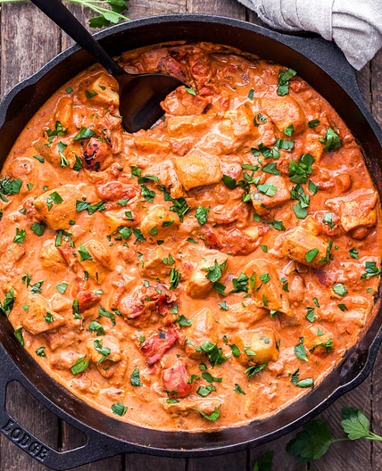 Easy Smokey Chicken Paprikash