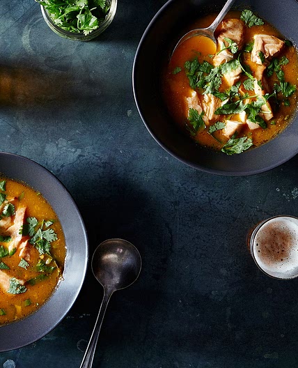 Roasted Black Cod in Ginger Cilantro Broth
