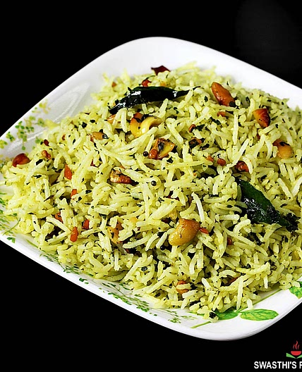 Pudina Rice (Mint Rice Pulao)
