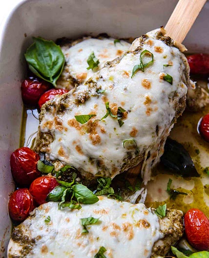Pesto Mozzarella Chicken