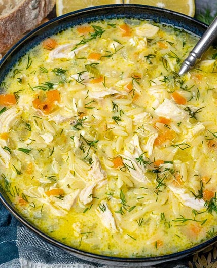 Avgolemono — Greek Lemon Chicken Soup