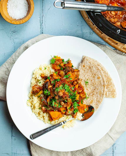 Easy slow cooker vegetable tagine recipe