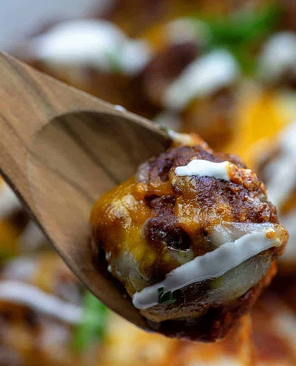 Enchilada Meatball Casserole