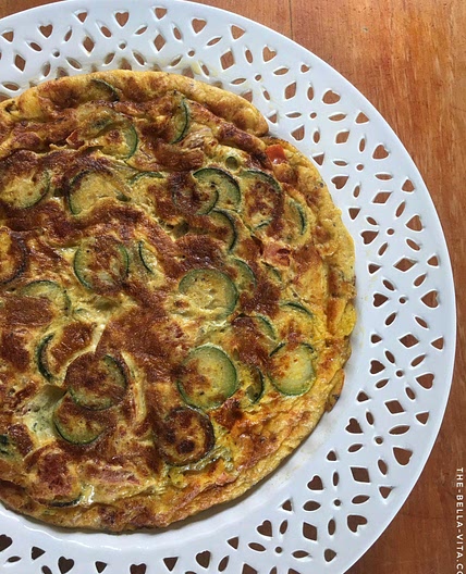 Frittata Recipe With Zucchini And Fresh Tomato
