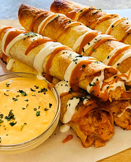 Buffalo Ranch Chicken Taquitos