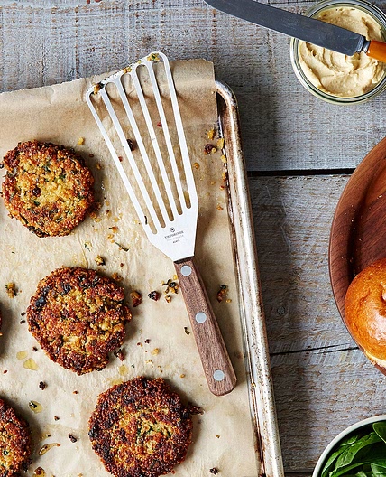 Sun-Dried Tomato, Basil & White Bean Burgers