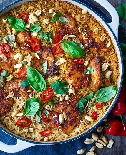 Thai Baked Chicken and Rice