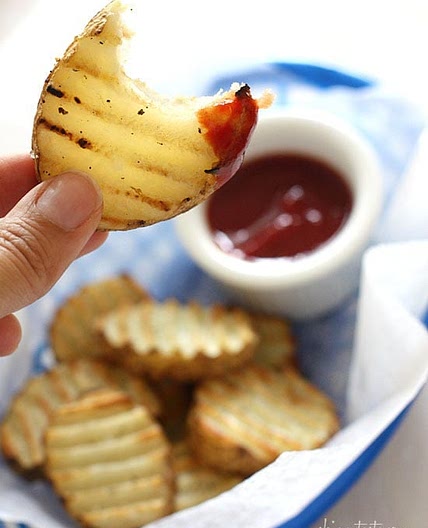 Grilled Potato Slices