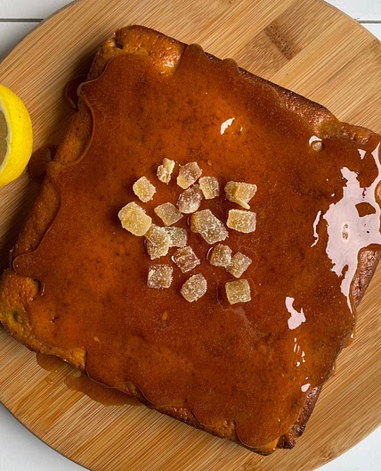 Sticky Ginger Lemon Cake