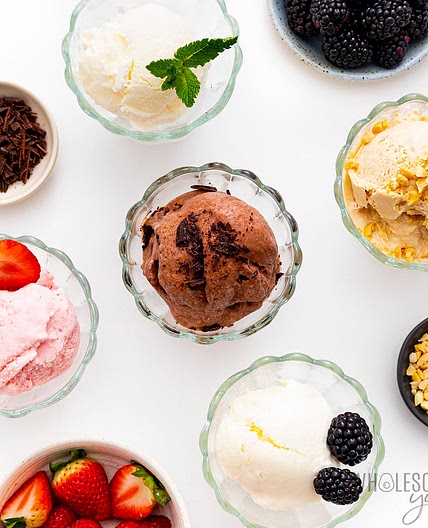 Frozen Yogurt Recipe (5 Flavors)