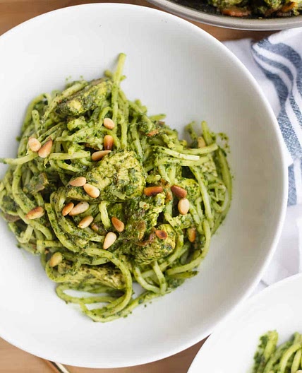 Chicken Pesto Hearts of Palm Pasta Recipe