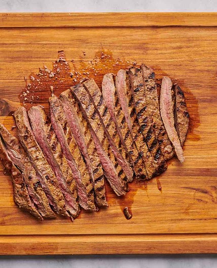 Grilled Balsamic and Garlic Flank Steak