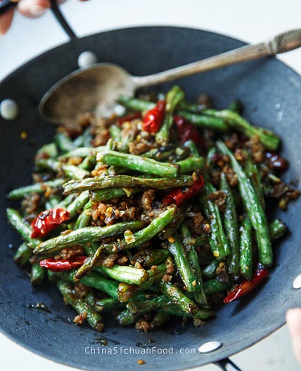 Sichuan Dry fried green beans