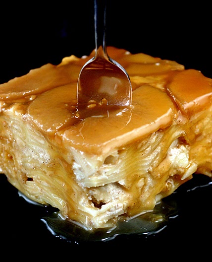 Brown Sugar Caramel Apple Upside Down Noodle Kugel
